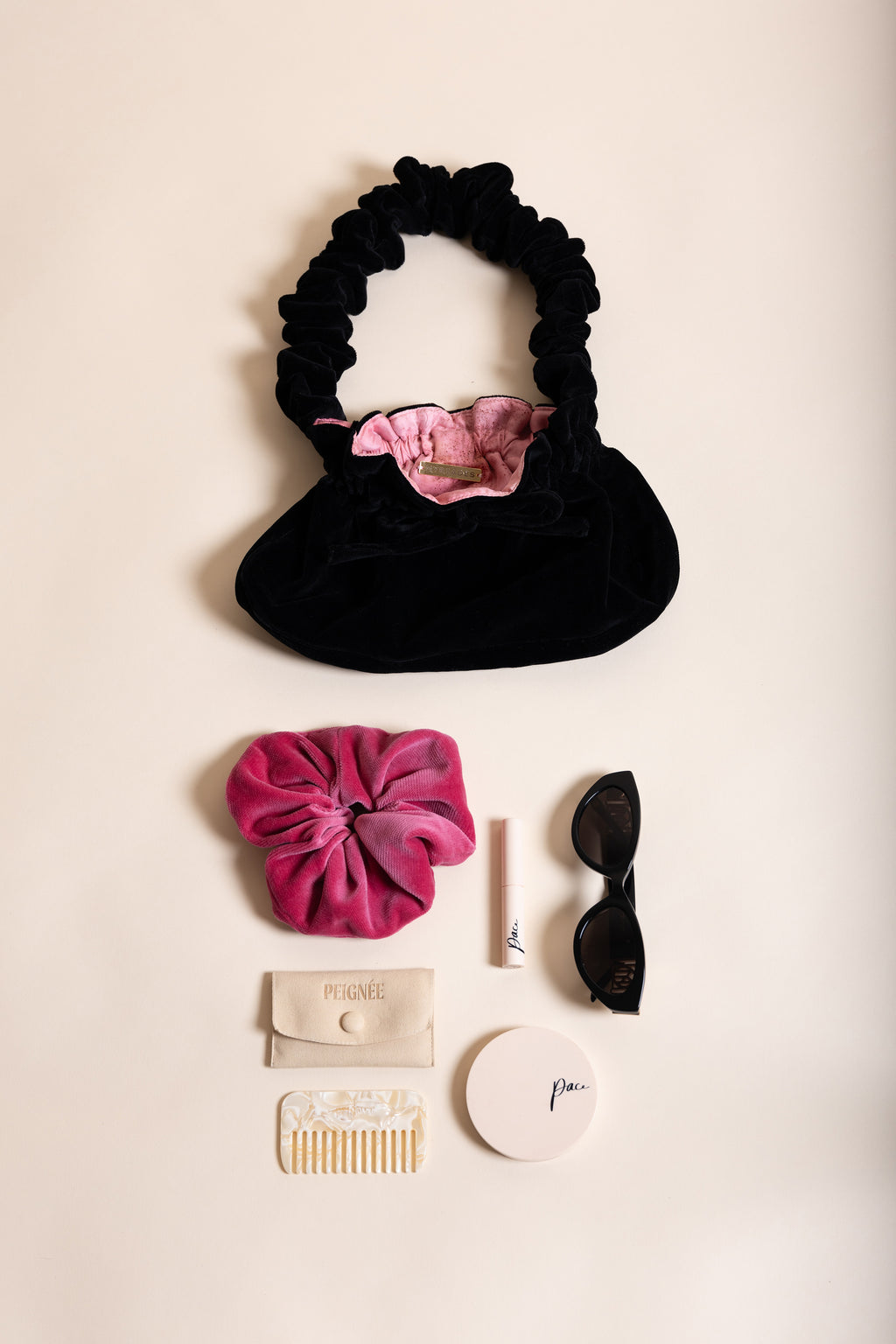 Sac Isla en velours noir