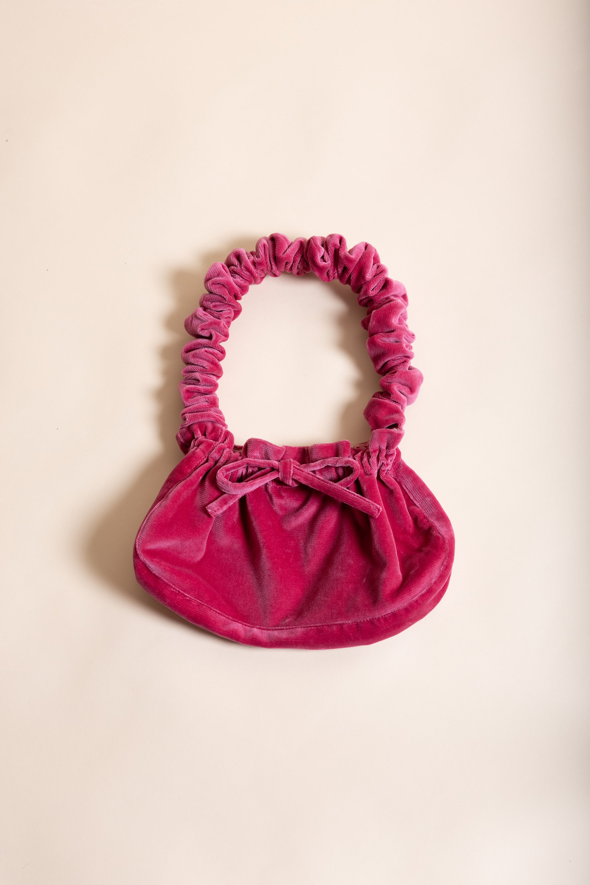 Sac Isla en velours Rose