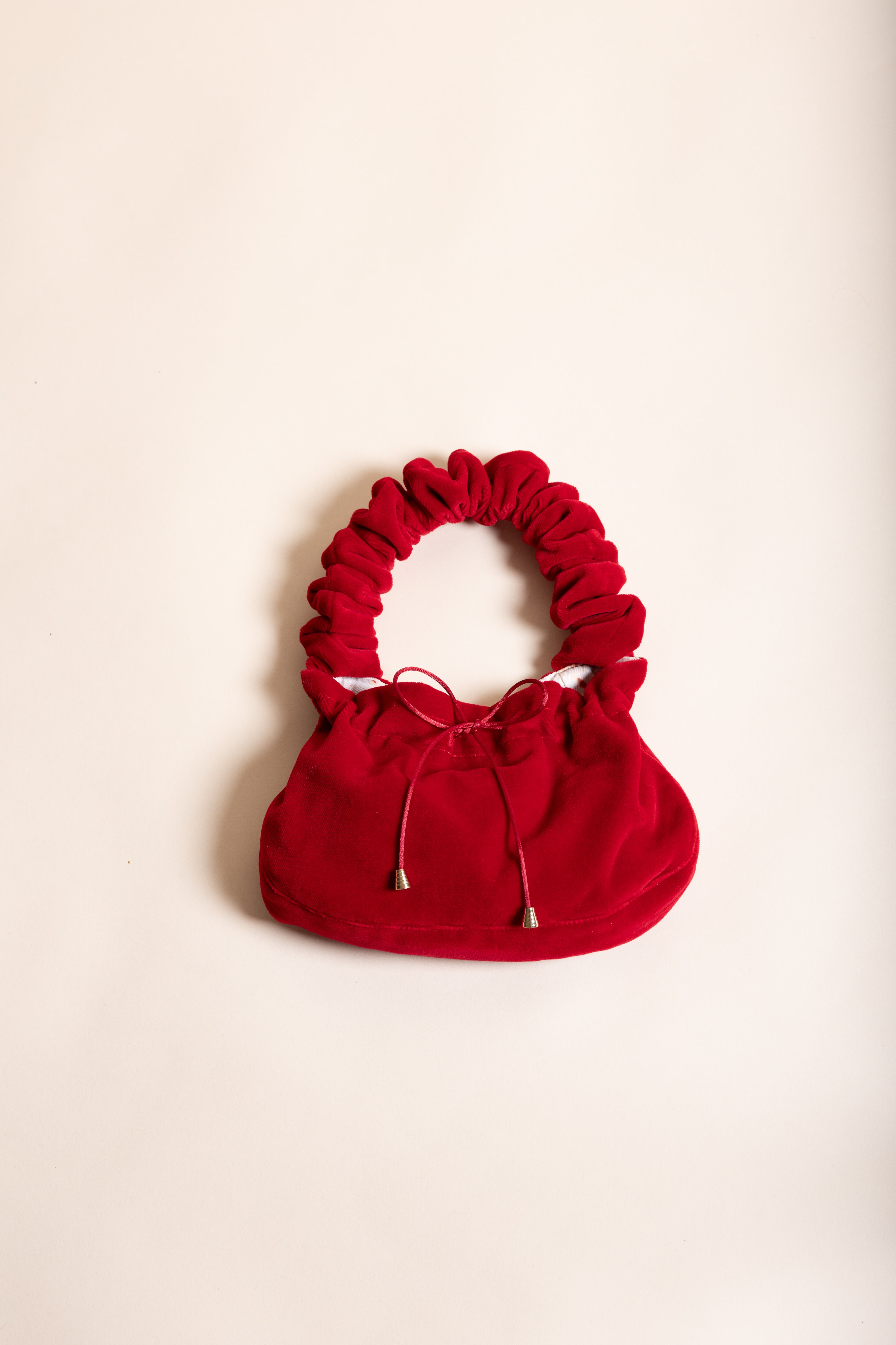 Mini Red Velvet Bag