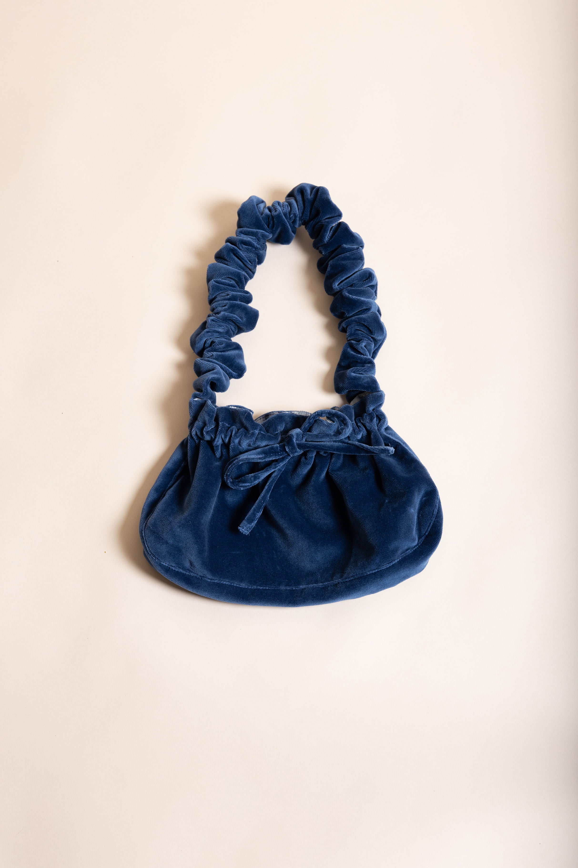 Sac Isla en velours Bleu